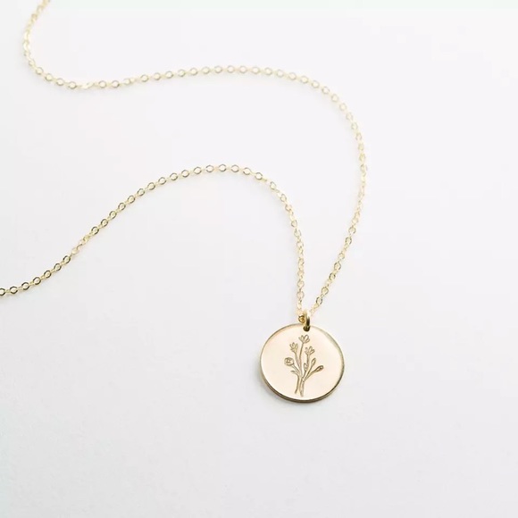 “Lila” Wildflower Bohemian/Indie Pendant Necklace - Picture 2 of 4